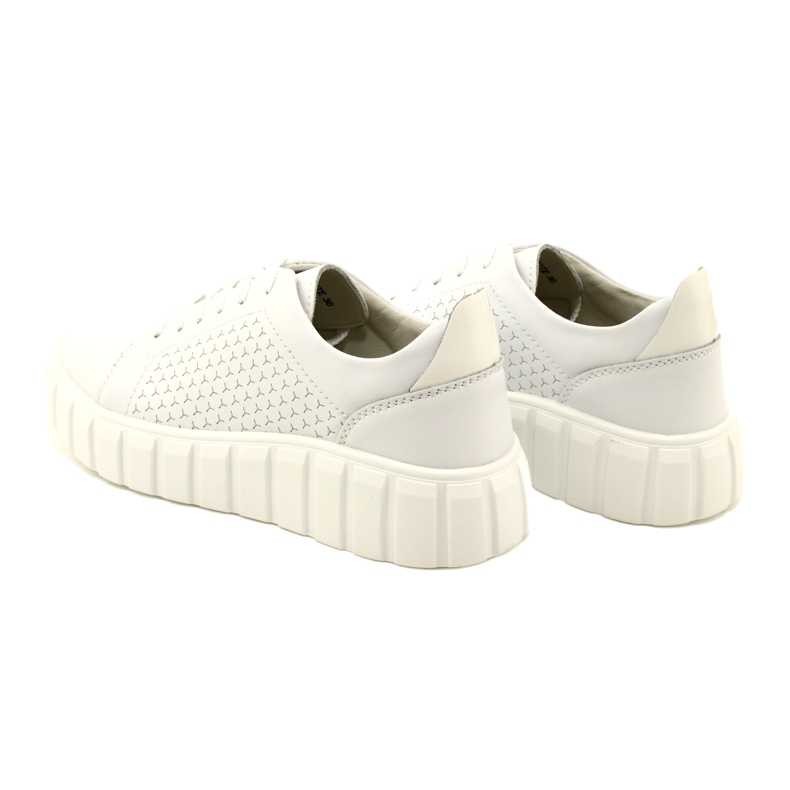 Evento 23PB32-5739 Valkoiset nahkaiset lenkkarit valkoinen 6