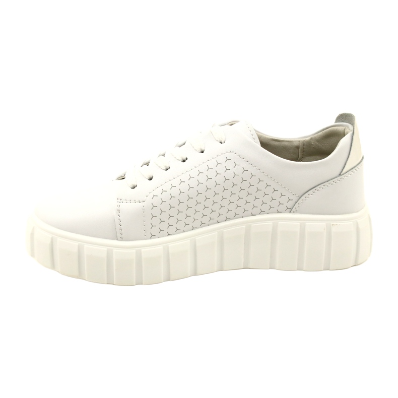 Evento 23PB32-5739 Valkoiset nahkaiset lenkkarit valkoinen 2