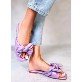 Minnen Purple Bow Slides violetti 1