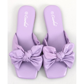 Minnen Purple Bow Slides violetti 2