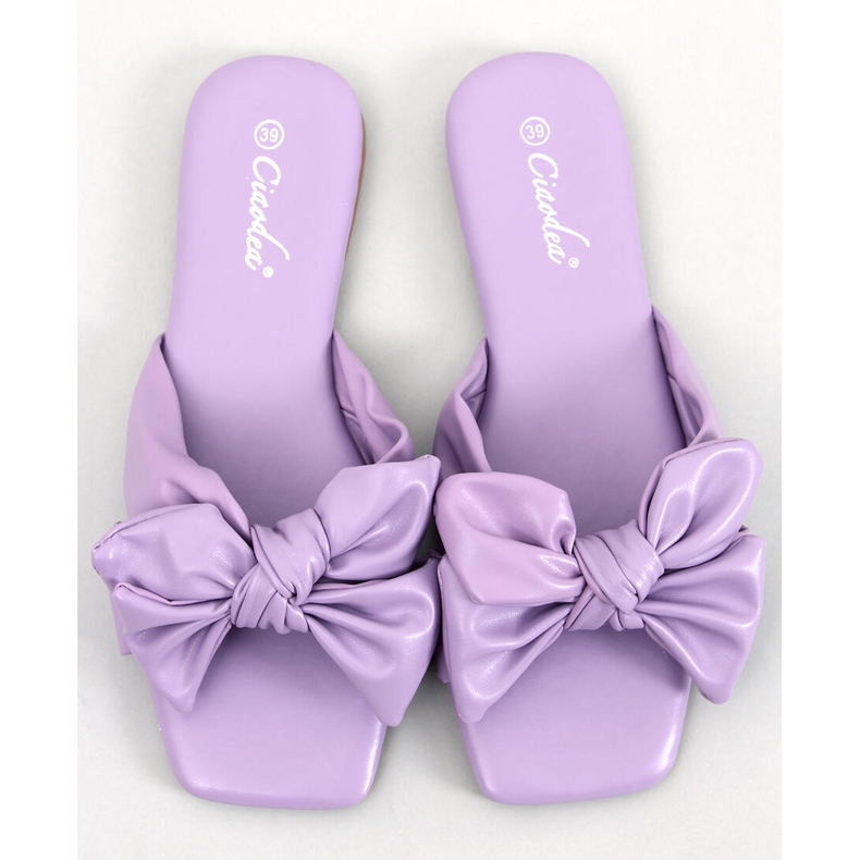 Minnen Purple Bow Slides violetti 2