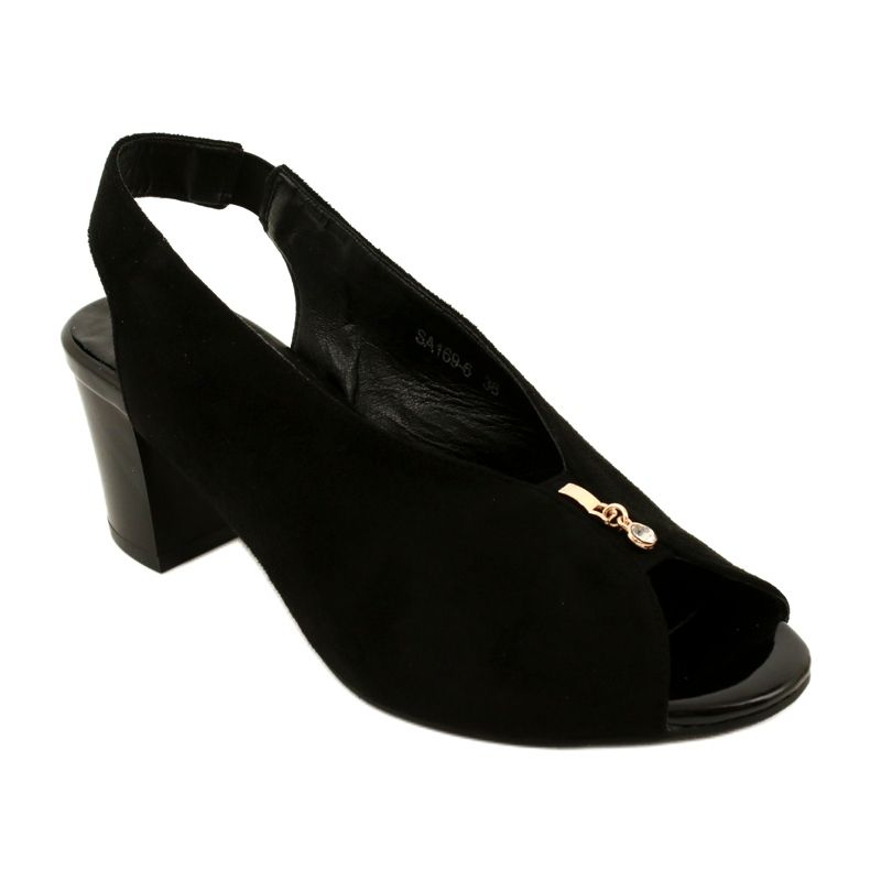Naisten sandaalit Daszyński Post SA169-6 Musta 1