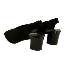 Naisten sandaalit Daszyński Post SA169-6 Musta 4