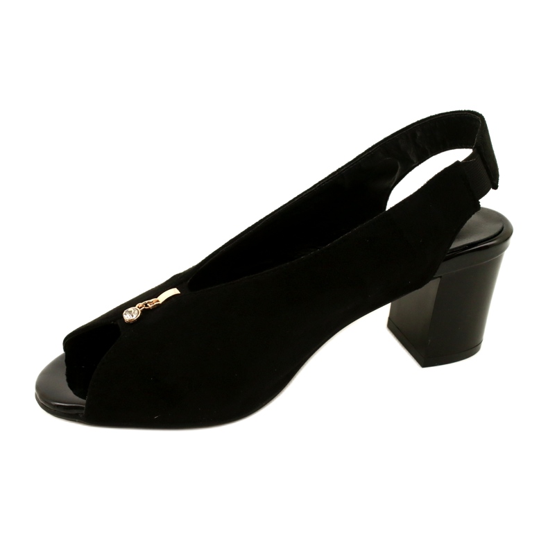 Naisten sandaalit Daszyński Post SA169-6 Musta 2