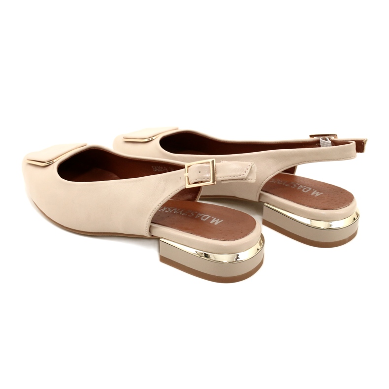 M.Daszyński Naisten beige-pumput Daszyński SA201-9 4