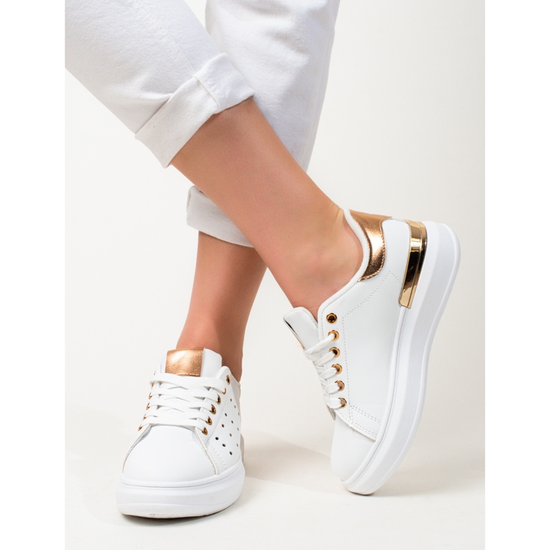 Shelovet valkoiset lenkkarit paksulla pohjalla valkoinen 2