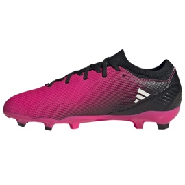 Adidas X Speedportal.3 Fg Jr GZ5071 jalkapallokengät vaaleanpunainen ruusuja ja violetteja 1