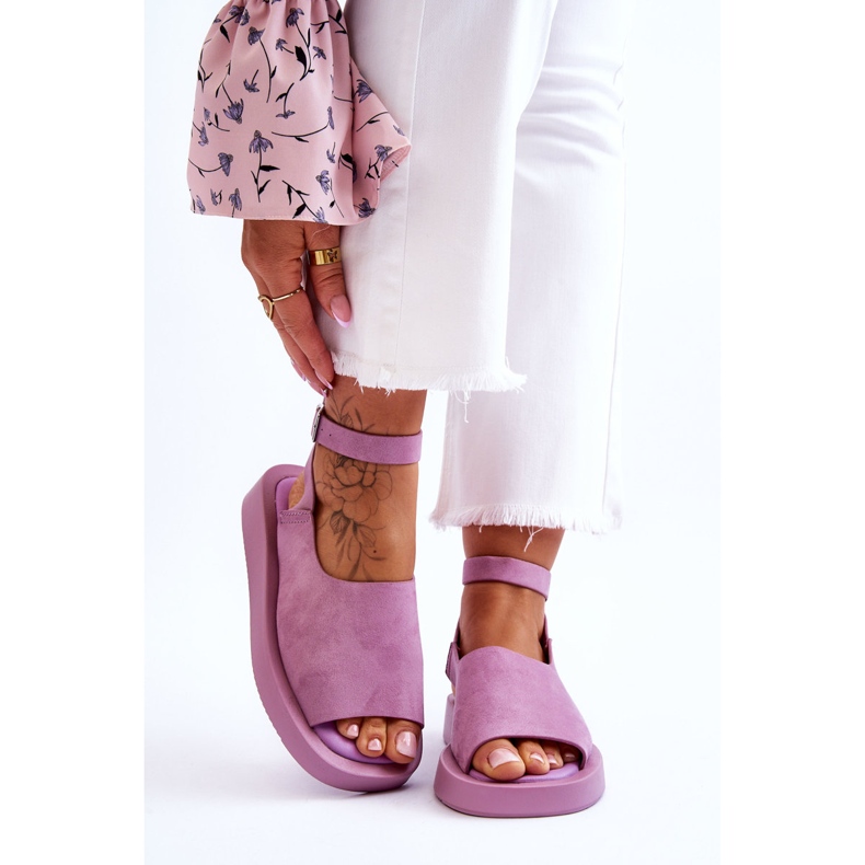 FG2 Mukavat Naisten Platform Sandaalit Purppura Rubie violetti 1