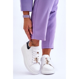 FG2 Naisten urheilukengät massiivisella alustalla, valkoinen ja musta Chante 1