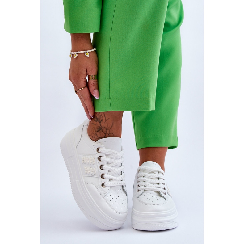 Muodikkaat naisten lenkkarit, valkoiset Claribel valkoinen 1