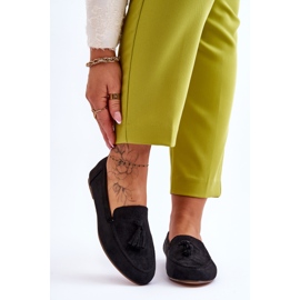 FB1 Suede Classic Loafers kanssa tupsut Black Averil musta 1