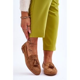 FB1 Suede Classic Loafers Tupsut Brown Averil beige 1