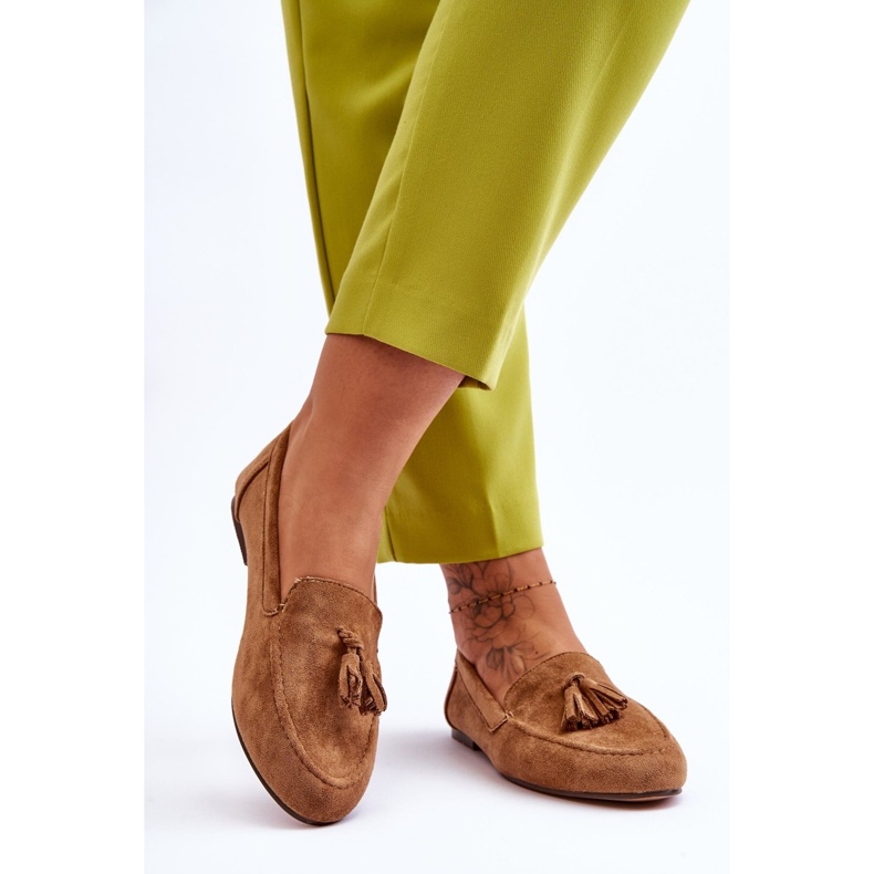 FB1 Suede Classic Loafers Tupsut Brown Averil beige 2