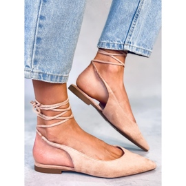 PA1 Dentoni Nude Slingback Ballet Flats beige 2