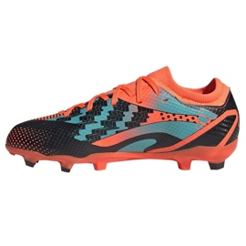 Adidas X Speedportal Messi.3 Fg Jr GZ5145 jalkapallokengät oranssi appelsiinit ja punaiset 1