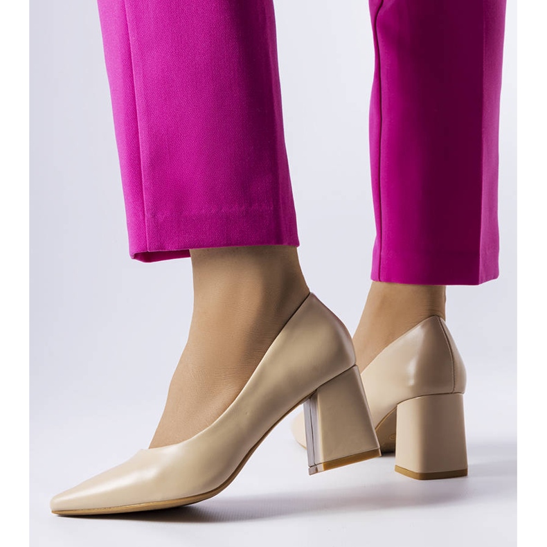 Fanchon beige stiletto-pumput 1