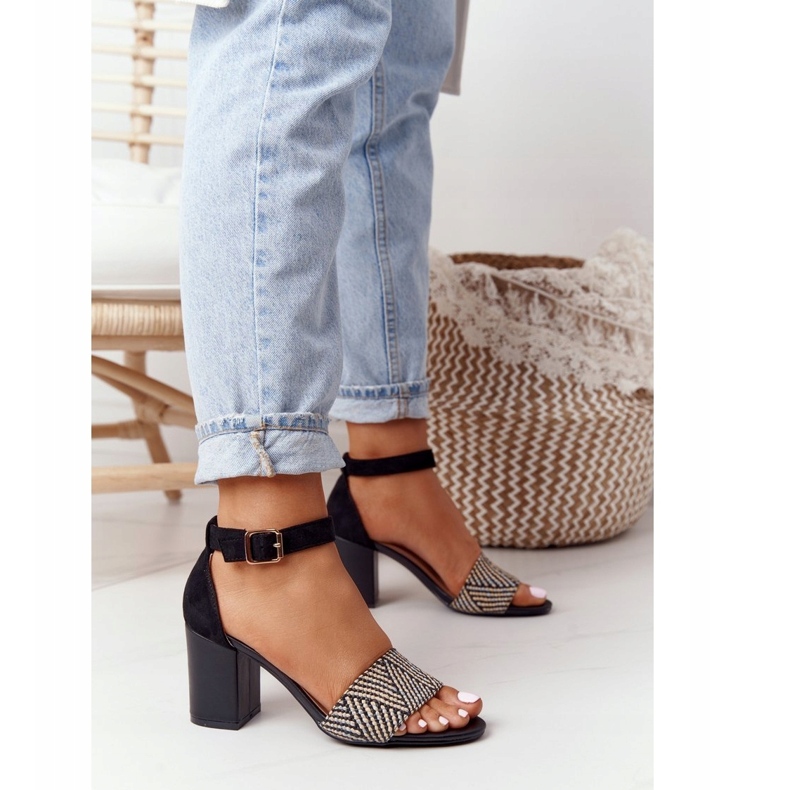 EVE Musta häämatka sandaalit punottu baarissa 3