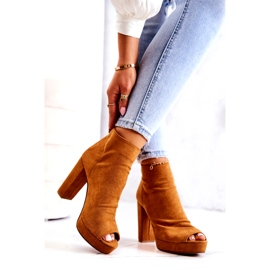 Sweet Shoes Saappaat baarissa Avaa varpaat Camel Adore oranssi 2