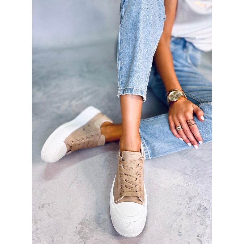 PA1 Takao Khaki paksupohjaiset lenkkarit beige 2