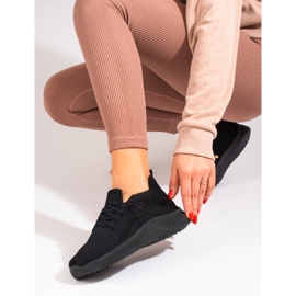 Naisten tekstiiliurheilukengät Shelovet musta 2