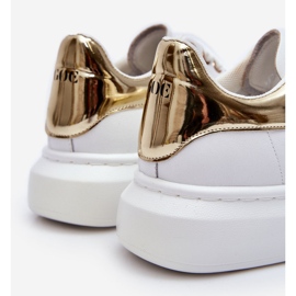 Naisten urheilukengät GOE LL2N4011 White-Gold valkoinen 1