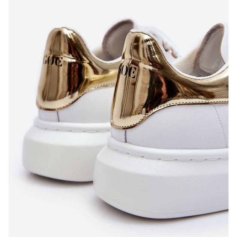 Naisten urheilukengät GOE LL2N4011 White-Gold valkoinen 1
