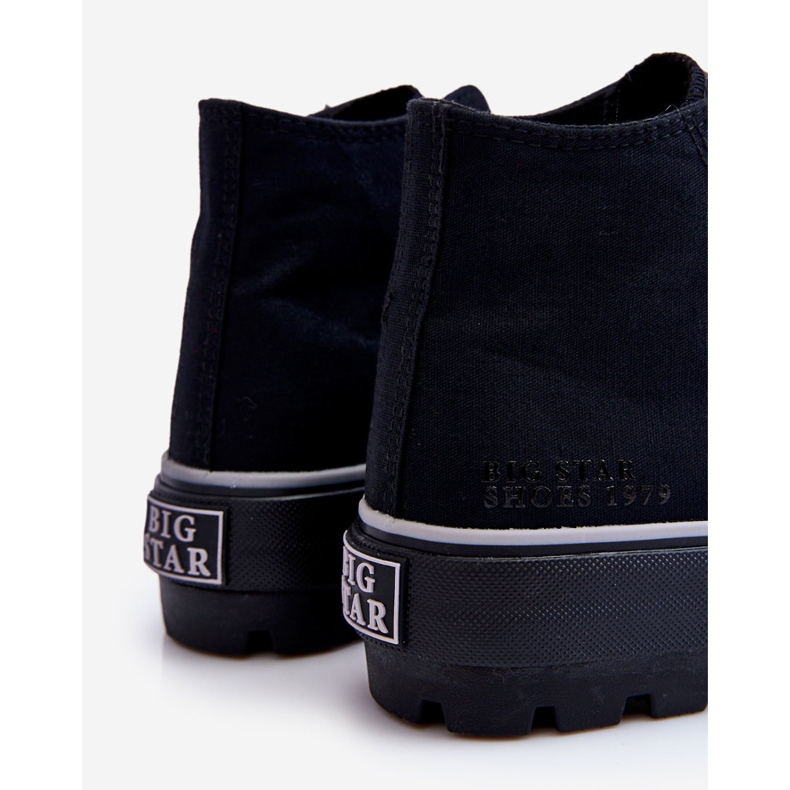 High Textile Platform Tennarit Big Star LL274155 Musta 1