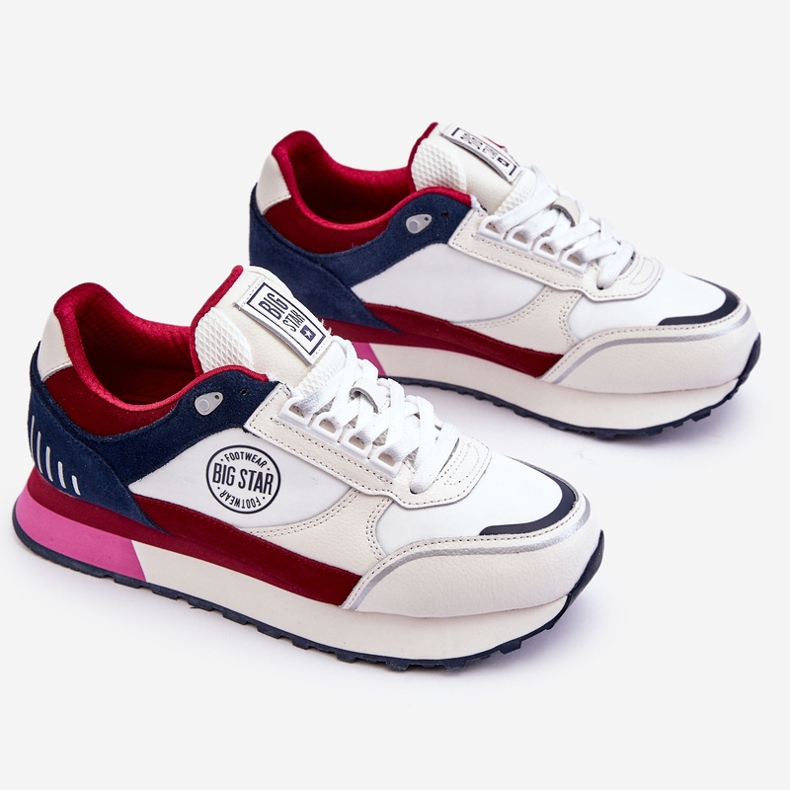 Tennarit Memory Foam System Big Star LL274369 Valkoinen-Punainen 1