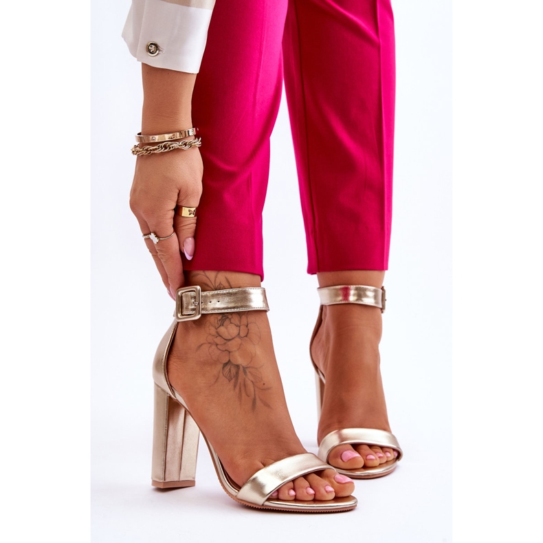 Kultaiset Georgina Heeled Sandaalit kultainen 1