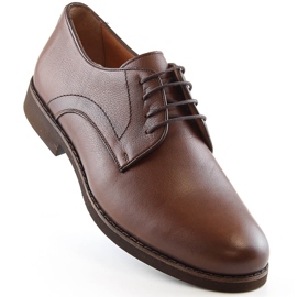 Miesten ruskeat nahkaiset nauhakengät T.Sokolski W21-903 1