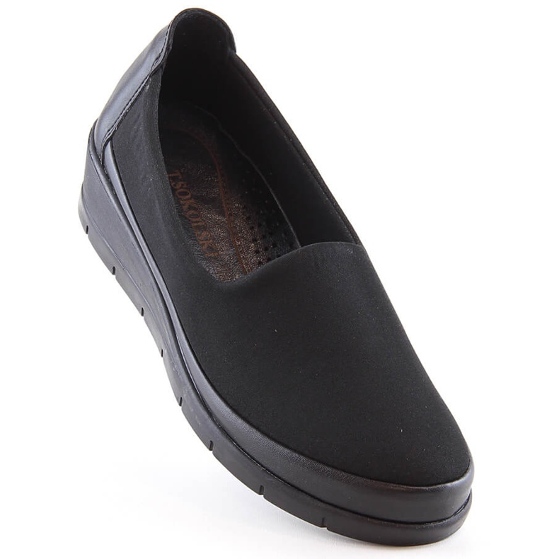 Naisten mukavat slip-on kengät mustat T.Sokolski W23-483 1