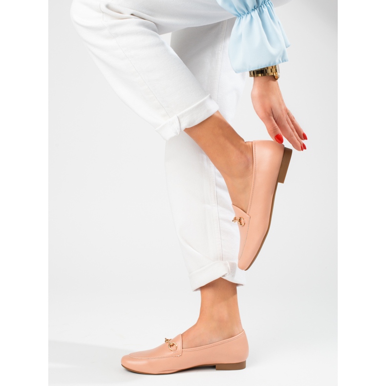 VINCEZA naisten vaaleanpunaiset housut vaaleanpunainen 2