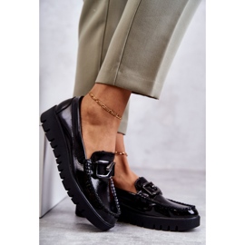 Sergio Leone Lakatut loaferit mustalla Kjersti-alustalla 4