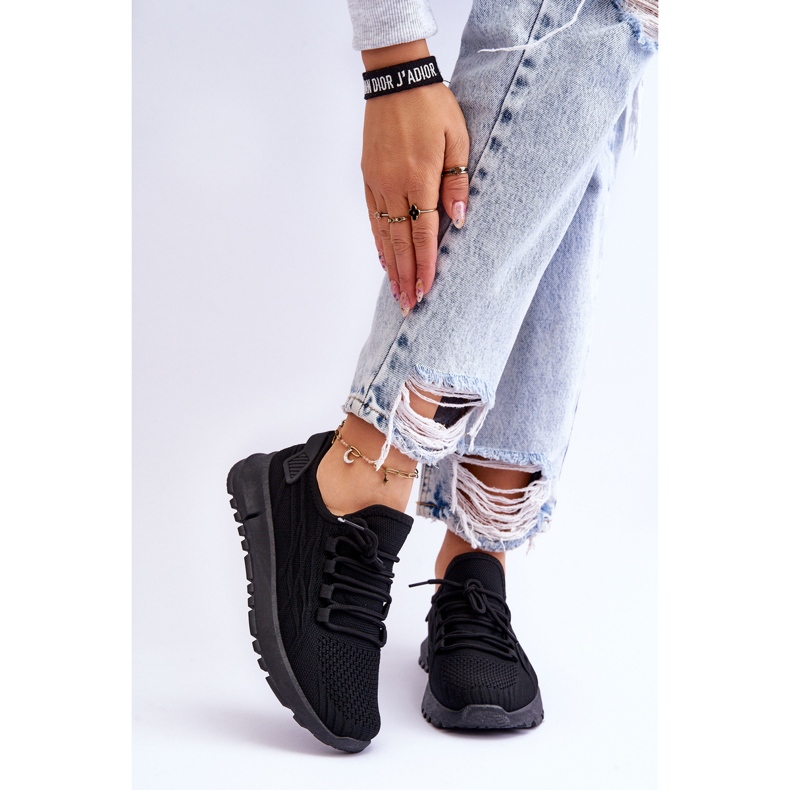 FB2 Naisten urheilulenkkarit, mustat Rosett 1