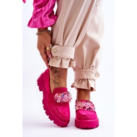 FB2 Naisten koristeelliset loaferit Fuchsia Brenda vaaleanpunainen 1