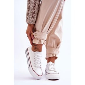 FB2 Naisten tennarit massiivisella alustalla White Ember valkoinen 1