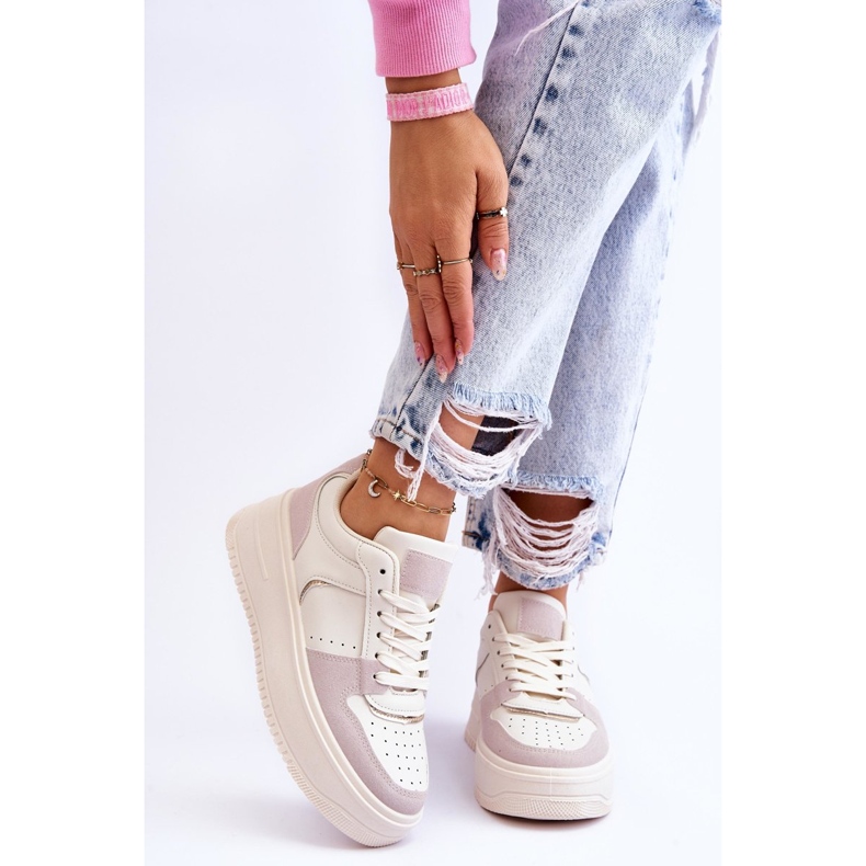 Bexley naisten korkeatasoiset tennarit, vaalea beige 1