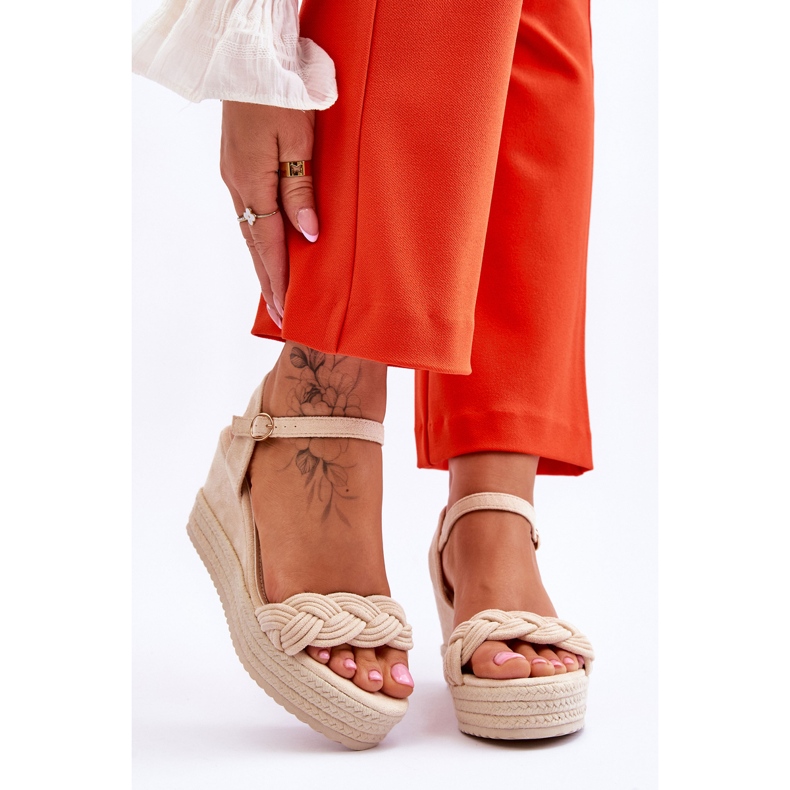 FB2 Klassiset mokkanahkasandaalit beige Denisse ruskea 1