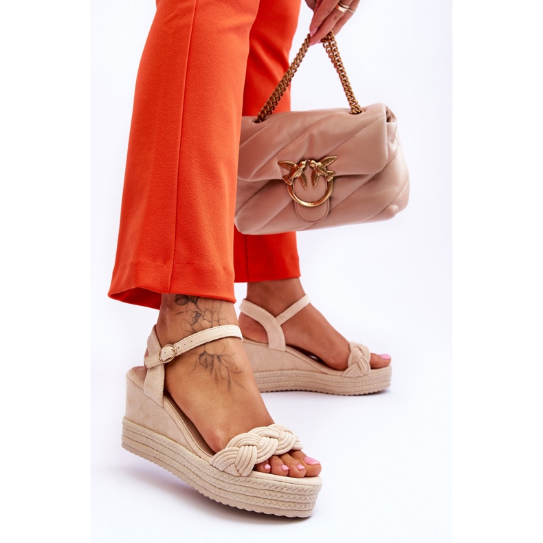 FB2 Klassiset mokkanahkasandaalit beige Denisse ruskea 2