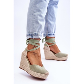 Naisten pitsisandaalit Bethany Green vihreä 2