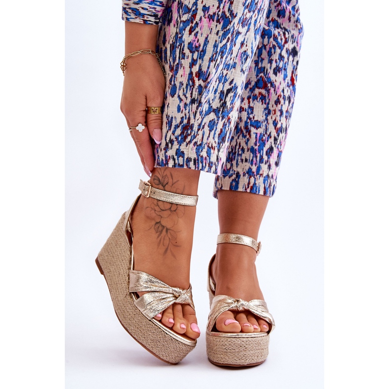 Naisten kullanväriset Kendall-sandaalit kultainen 1