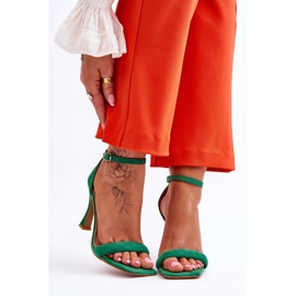 Naisten mokkanahkaiset Green Rousses -korkokengät vihreä 1