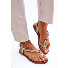 Naisten sandaalit hihnoilla Green Alamis vihreä 1