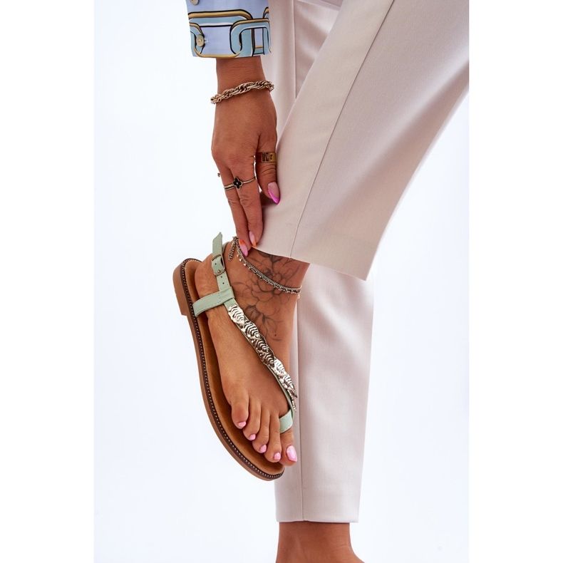 Naisten sandaalit hihnoilla Green Alamis vihreä 2