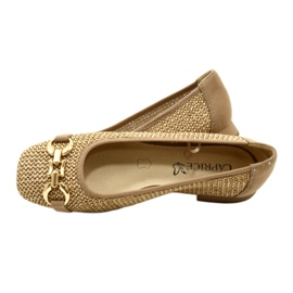 Naisten balettitassut Caprice 9-22503-20 311 Bark Comb beige 6