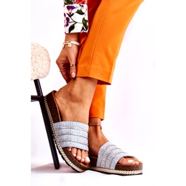 S.Barski Naisten klassiset varvastossut ketjulla, sininen 1