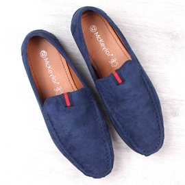 Moccasins miesten mokkanahka, tummansininen McKeylor 2260 4