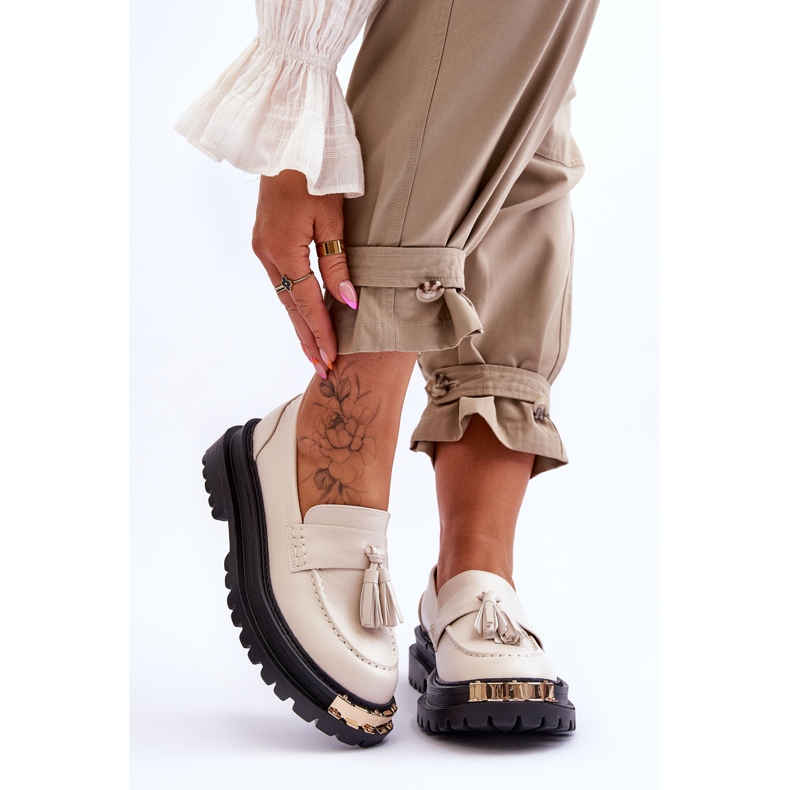 Lonisa Lonis Classic Loafers Hapsuilla Beige 1