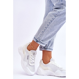 Naisten kangas urheilukengät Memory Foam System Big Star LL274A064 Valkoinen 2