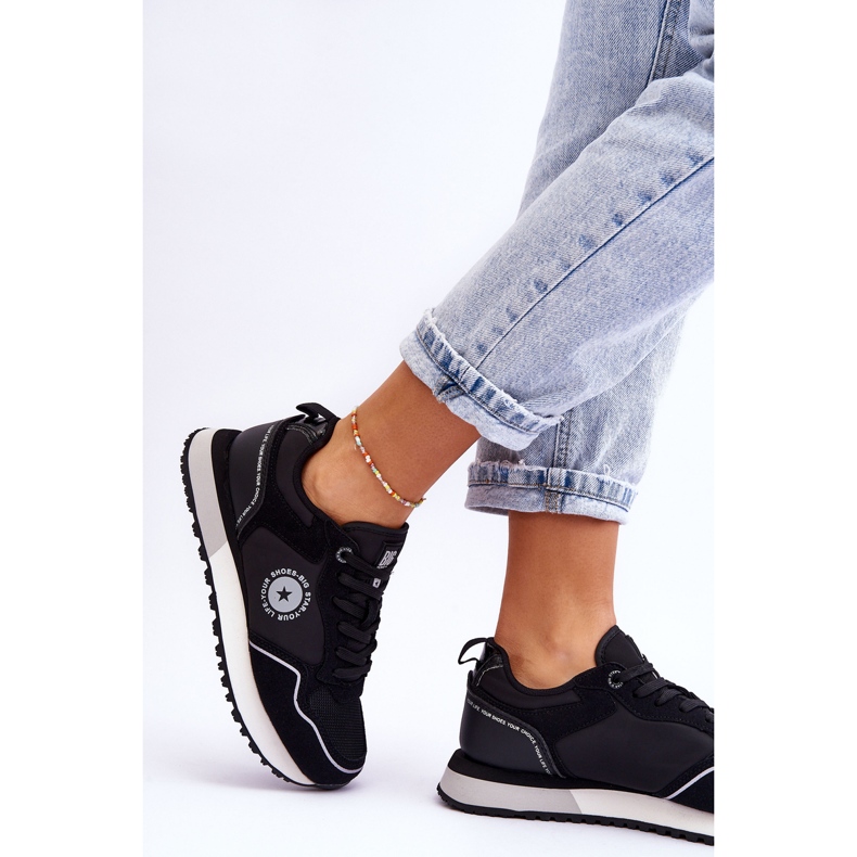 Naisten lenkkarit Memory Foam System Big Star LL274541 musta 2